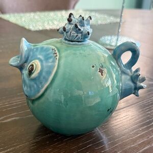 Ceramic Blue Bird Teapot